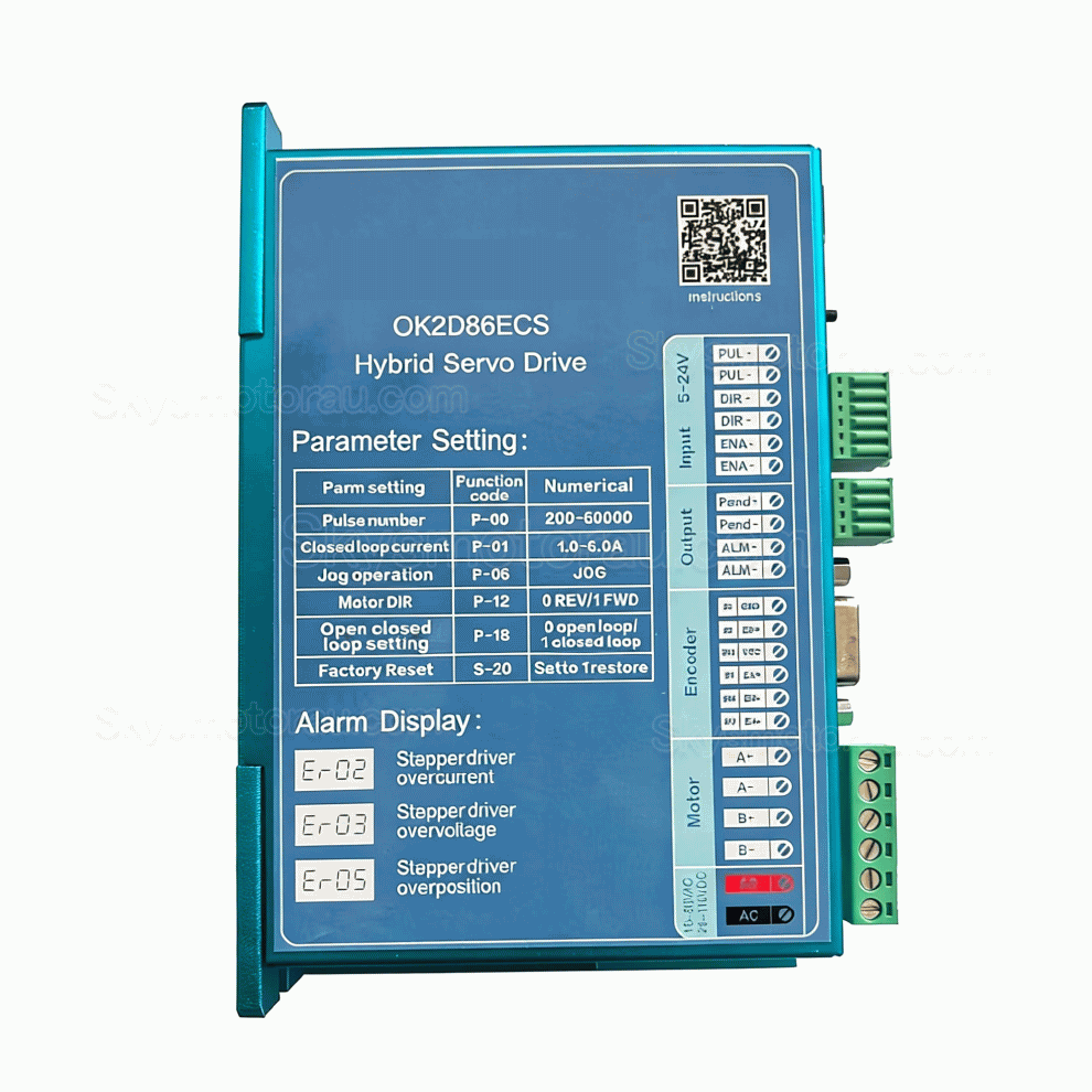 Nema 34 Closed Loop Stepper Driver OUKEDA OK2D86ECS 0-8A 18-80VDC
